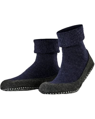 FALKE Cosyshoe M Hp Wool Grips On Sole 1 Pair Slipper Sock - Blue