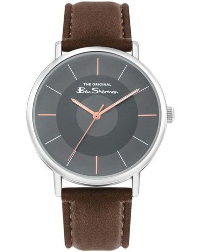 Ben Sherman Bs026br Original Brown Watch - Grey