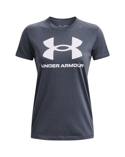 Under Armour S Graphic T-shirt Grey S - Blue