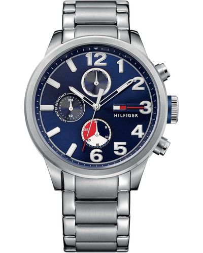 Tommy Hilfiger Chronograph Stainless Steel Bracelet Watch - Blue