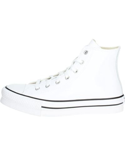 Converse Chuck Taylor All Star EVA Lift Platform Leather - Blanco