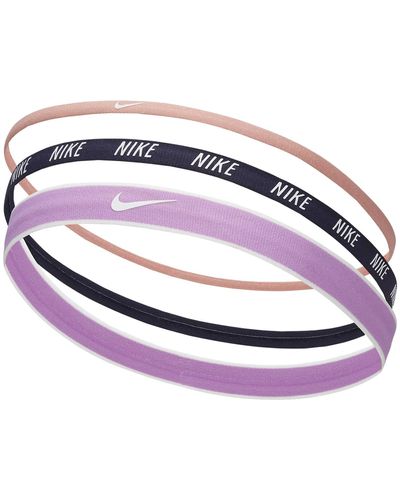 Nike Gemengde Brede Hoofdbanden 3-pack In De Kleur Rood Stardust/purple Ink/white - Paars