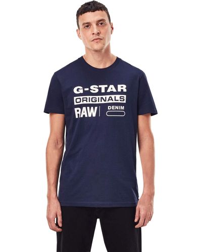 G-Star RAW Raw. Graphic Slim T-shirt - Blauw