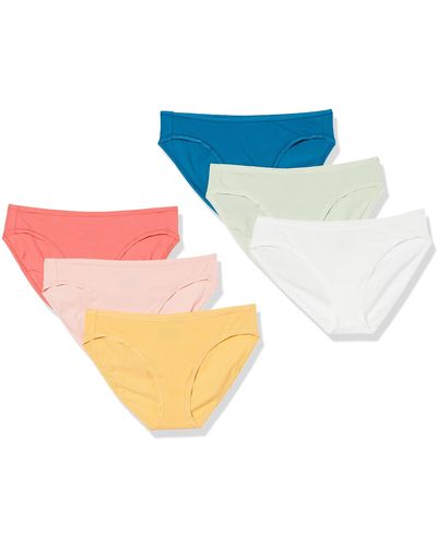 Amazon Essentials 6-Pack Cotton Bikini Braguitas - Multicolor