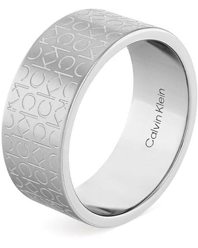 Calvin Klein Ring für Kollektion CK ICONIC FOR HIM aus Edelstahl - 35000437H - Mettallic