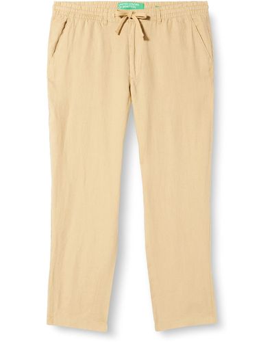 Benetton Trousers 4aghuf00m Trousers - Natural