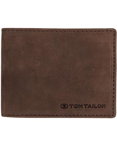 Tom Tailor Ron, , Geldbörse Hochformat, one size, Braun, 10x2,5x12 cm