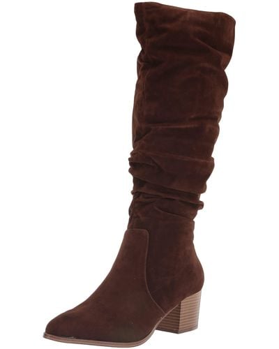 Amazon Essentials Tall Block Heel Boots - Brown