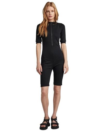 G-Star RAW Cycling Playsuit Overall Voor - Zwart