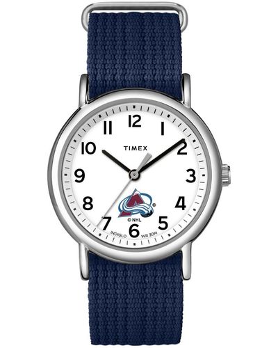 Timex Colorado Avalanche With Slip-thru Single Layer - Blue