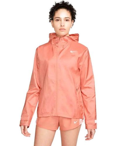 Nike Essential Laufjacke wasserabweisend gewebt Windrunner Größe L L - Pink