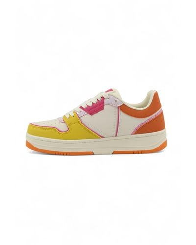 Guess Multicolor Platform Sneakers Voor - Oranje