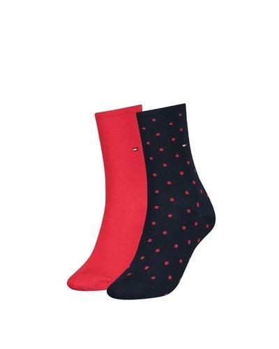 Tommy Hilfiger Classic Chaussettes - Rouge