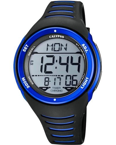 Calypso St. Barth Digital Quartz Watch With Plastic Strap K5807/4 - Grey
