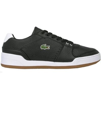 Lacoste Challenge 15 120 1 Lace Black Smooth Leather Trainers 39sma0003 312