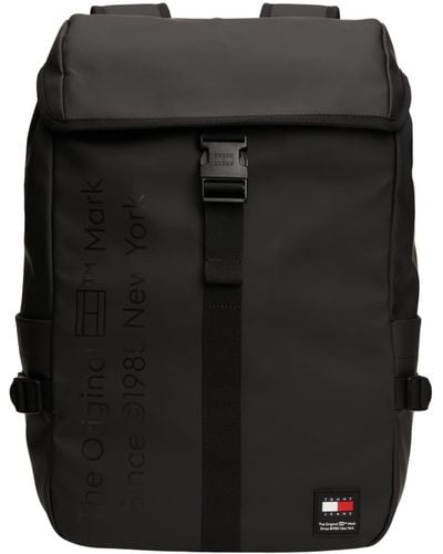 Tommy Hilfiger TJM DAILY + FLAP BACKPACK - Nero