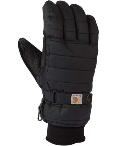 Carhartt Quilts Insulated Breathable Glove With Waterproof Wicking Insert - Black