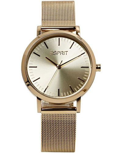 Esprit Armbanduhr mit Milanaiseband aus Edelstahl - Mettallic