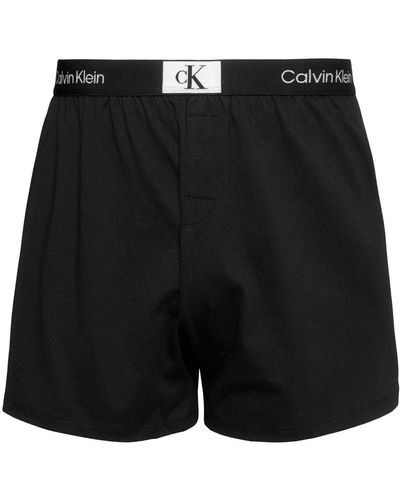 Calvin Klein Pantalon De Pyjama Court - Noir