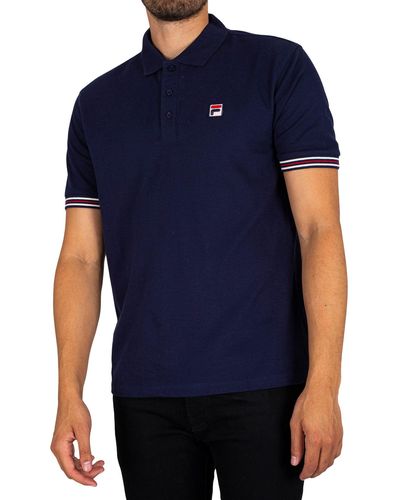 Fila Uomo Polo a Righe Omari - Blu