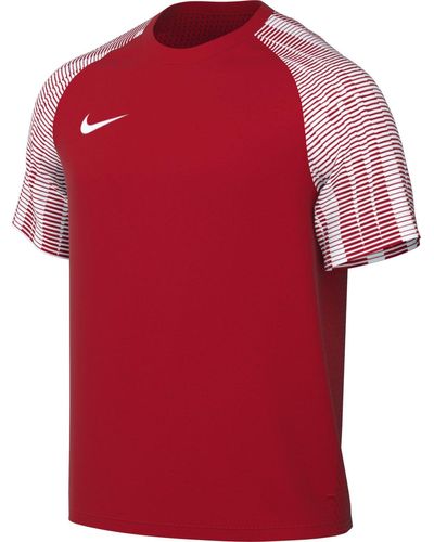Nike M NK DF Academy JSY SS T-Shirt - Rojo