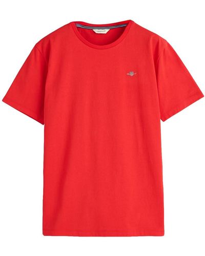 GANT Shield Ss T-shirt - Red