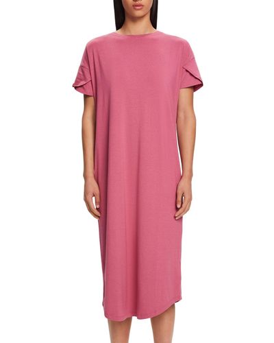 Esprit Logo Cmd Nw Sus Ns S_ss Nightgown - Pink