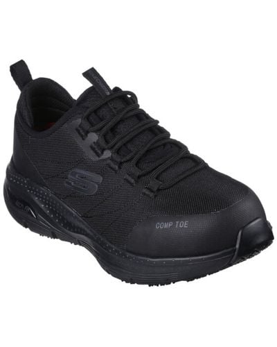 Skechers Arch Fit Sr Ebinal Fire And Safety Boot - Black