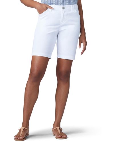 Lee Jeans Regular Fit Chino Bermuda Shorts - Weiß