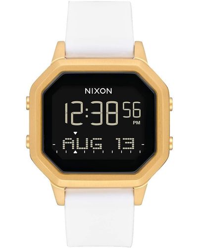 Nixon Digital Smart Watch Armbanduhr mit Silikon Armband A1211-1098-00 - Schwarz