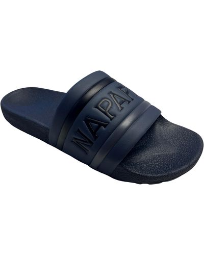 Napapijri Stream Slides - Black (black, Uk Footwear Size System, Adult, Men, Numeric, Medium, 8) - Blue