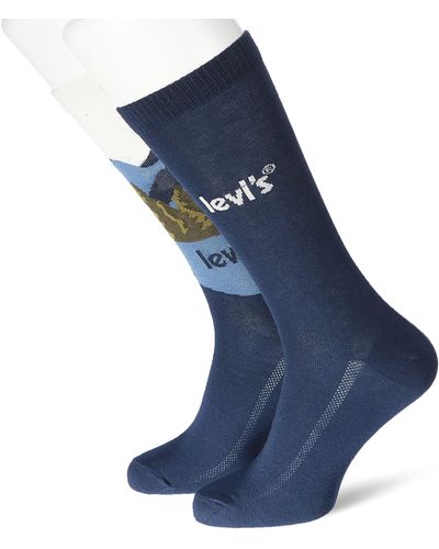 Levi's Footie Crew Sock 2er Pack - Blau