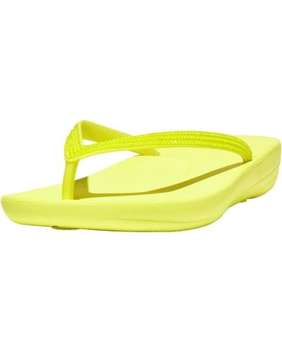 Fitflop Iqushion Sparkle Flip-flop - Yellow