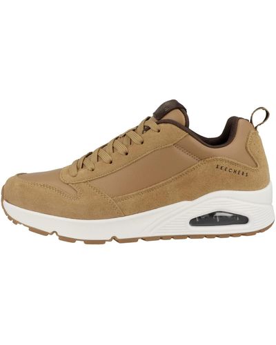 Skechers Uno - Stacre, Men's Trainer, Whiskey Leather/pu/trim, 8 Uk (42 Eu) - Natural