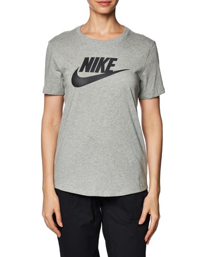 Nike W NSW Tee ESSNTL ICN FTRA T-Shirt - Grau