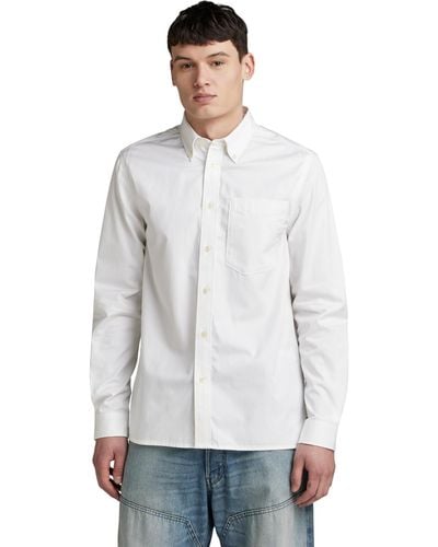 G-Star RAW One Pkt Regular Shirt - White