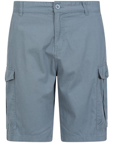 Mountain Warehouse Shorts durevoli del carico del Cotone della saia di - Blu