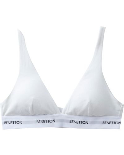 Benetton Bra 3op81r00n Underwear - White