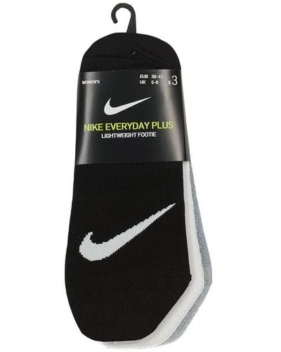 Nike U Nk Everyday Plus LTWT Footie Calcetines - Negro
