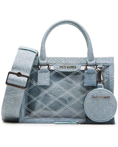 Steve Madden Bcelene Clear Box Bag W/pouch - Blue