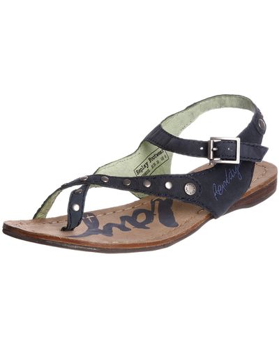 Replay Ettie Navy Ankle Strap Gwf05.003.c0010l.040 4 Uk - Blue