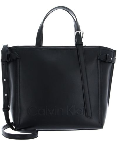 Calvin Klein Minimal Hardware Sac fourre-tout Noir Taille unique