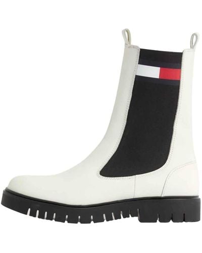 Tommy Hilfiger Tjw Long Chelsea Boot Mid - White
