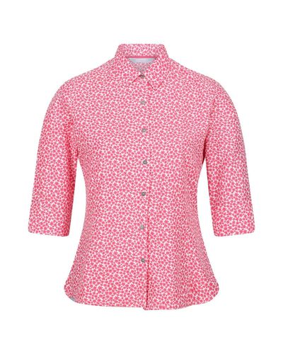 Regatta Nimis IV T-Shirt Motif Floral Rose Tropical Taille 24