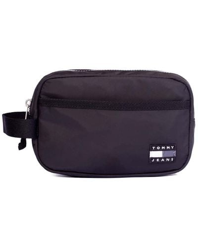 Tommy Hilfiger Toiletry Bag With Logo Patch - Blue