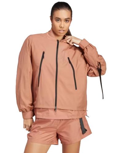 adidas Sportswear Women's City Escape Loose Track Jacket - Pink