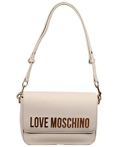 Love Moschino Lettering Schultertasche - Mettallic