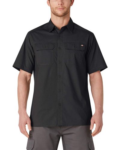Dickies Short Sleeve Ripstop Work Shirt - Black
