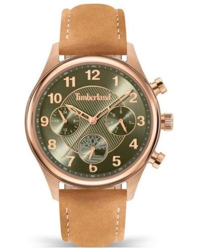 Timberland Analogue Quartz Watch With Leather Strap Tdwlf2200101 - Brown