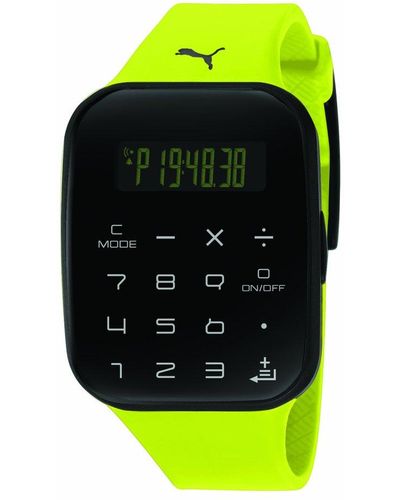 PUMA Horloge Digitaal Kwarts Plastic Pu910531003 - Groen